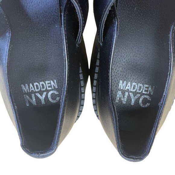 Madden NYC Women’s Black Lug Sole Adjustable Strap Mary Jane Shoes Size 8.5 US - Picture 6 of 8